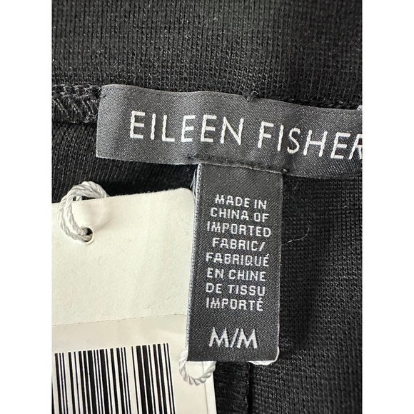 NWT EILEEN FISHER Organic Linen Black Ankle Pant, Sz. L $178 - Picture 6 of 6